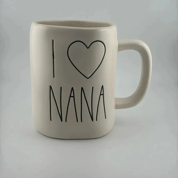 NWT RAE DUNN COFFEE/TEA MUG/CUP I HEART LOVE ❤️ NANA - Picture 2 of 6